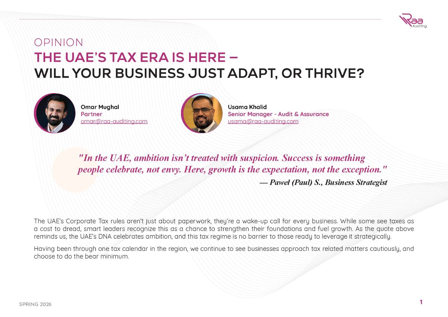  UAE corporate tax strategy, are you ready to thrive?